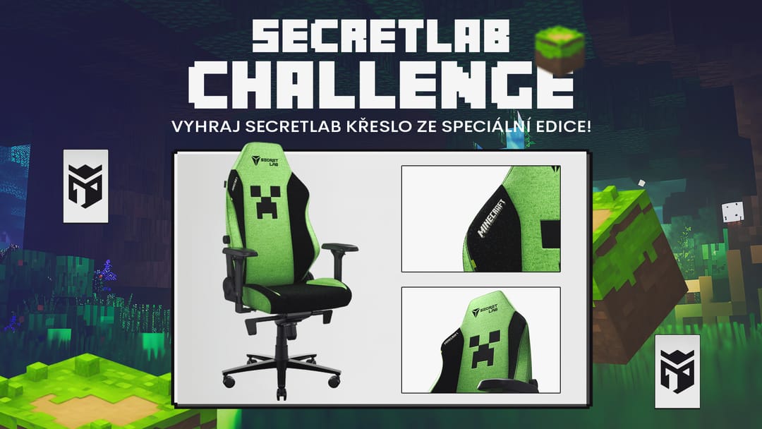 Zapojte se do Secretlab Challenge a získejte stylovou herní židli v hodnotě přes 15 000 Kč a merch Entropiqu