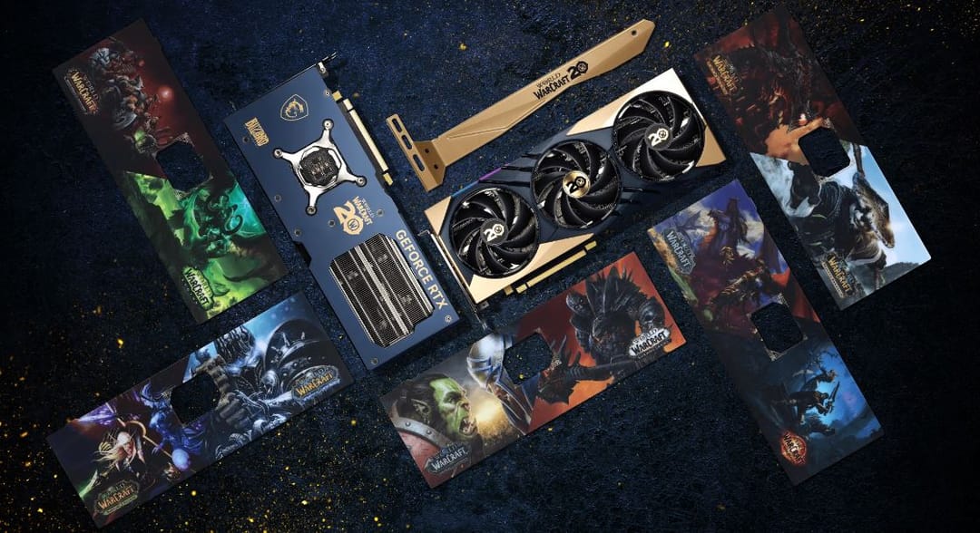 MSI představilo na počest dvacetiletého výročí World of Warcraft limitovanou edici GeForce 4070 SUPER
