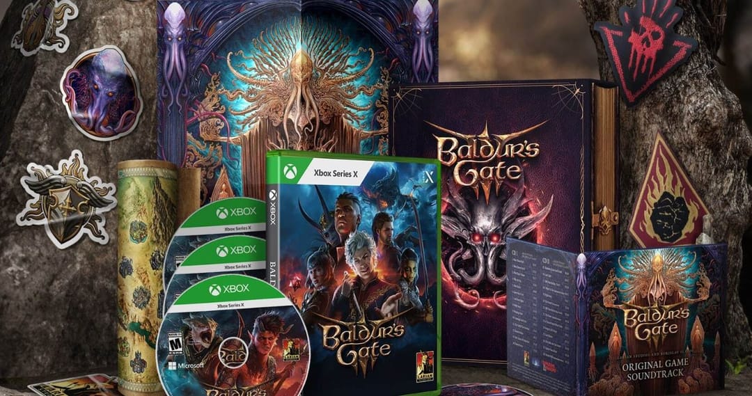 Fyzická kopie Baldur’s Gate 3 je pořádný macek. Dorazí na čtyřech discích a o chlup se nejspíš opozdí