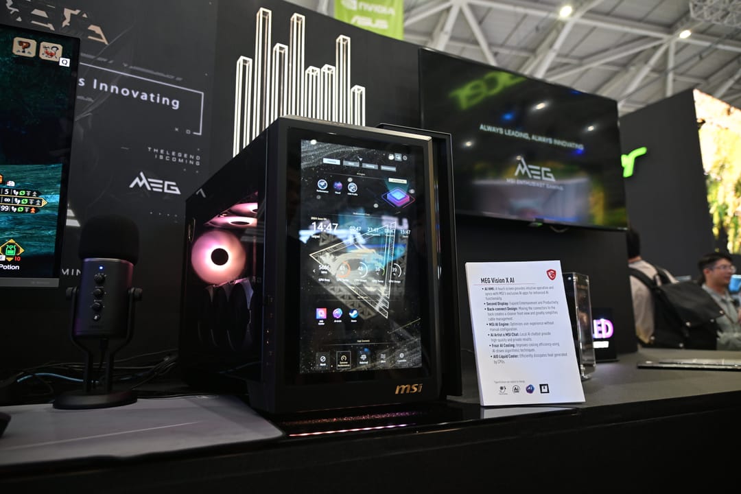 MSI přináší umělou inteligenci v bedně. MEG Vision X AI vám pomůže s hraním a interakcí