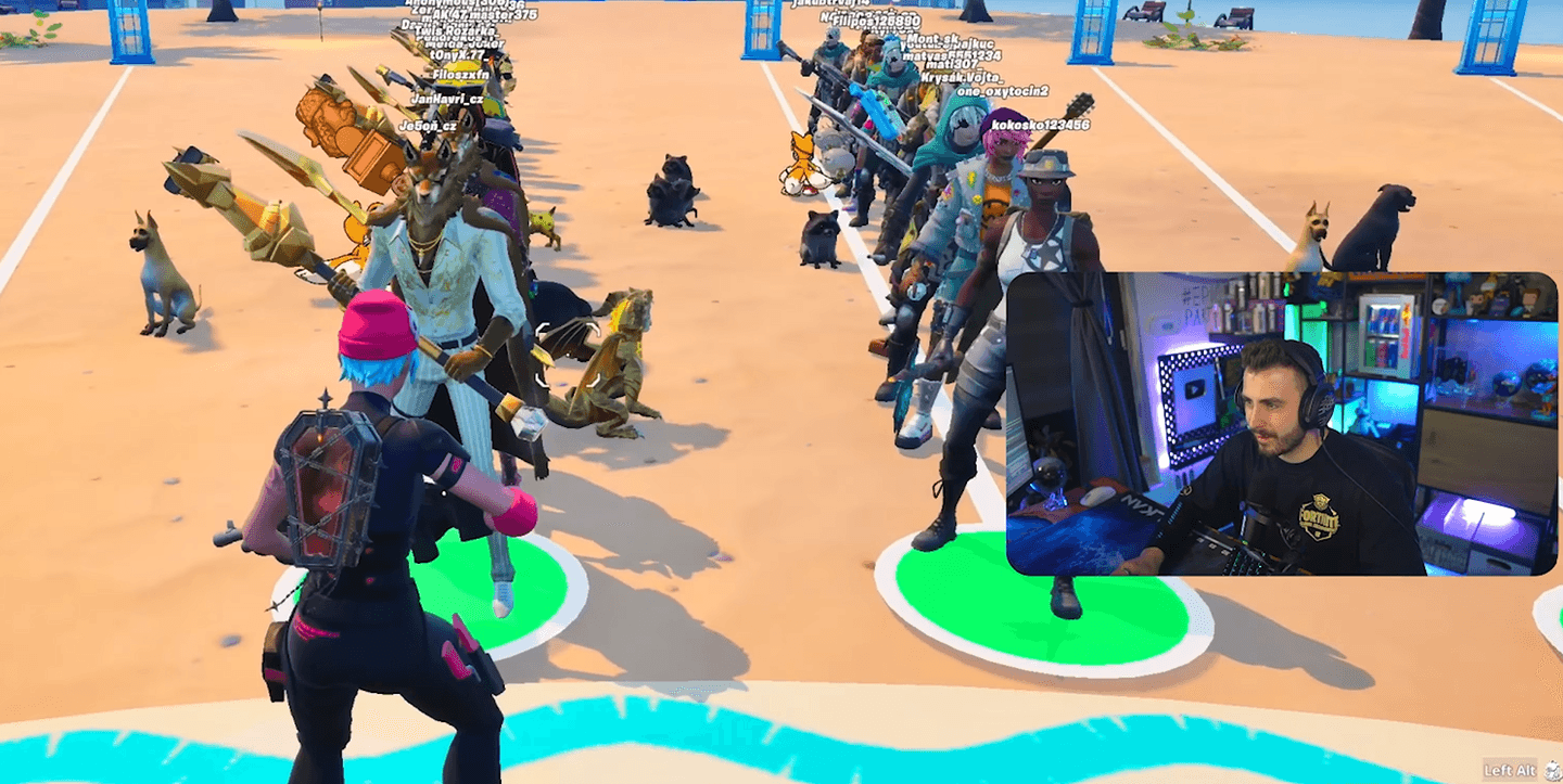 Alkan spustil unikátní fashion show ve Fortnite