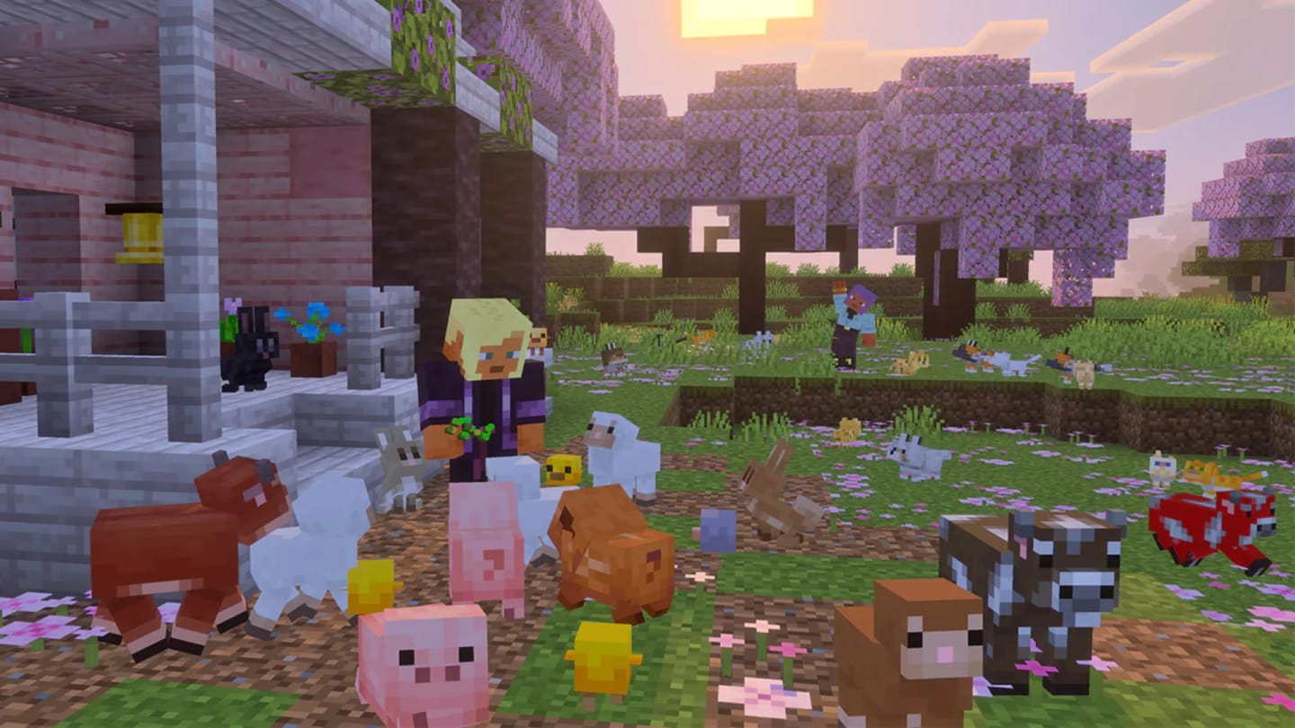 Minecraft v novém updatu předělá mláďata zvířat 