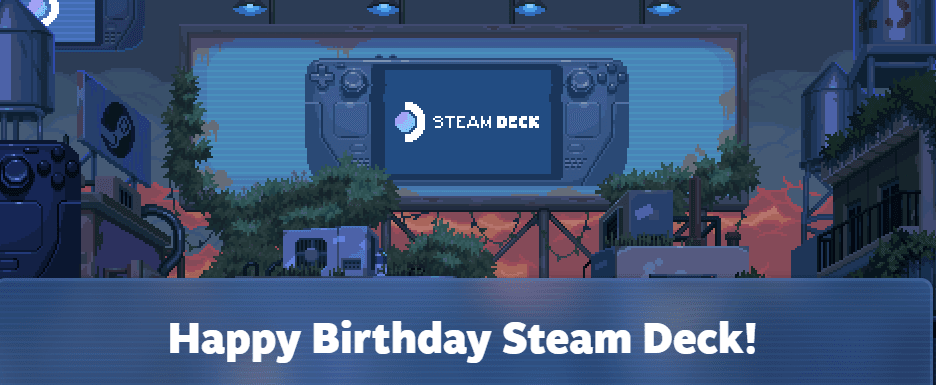 Handheld Steam Deck slaví první narozeniny. Nadělil k nim hráčům 10% slevu sám na sebe 