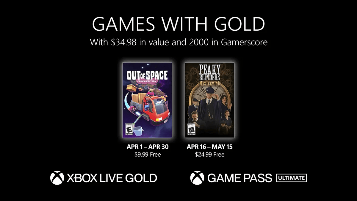 Xbox Games With Gold představuje hry zdarma pro duben 2023. Opět žádná velká sláva