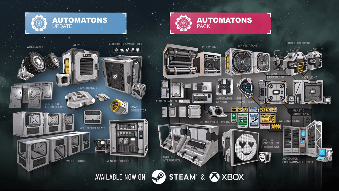 Čeští Space Engineers představují update 1.202. Do hry přinese novou verzi pokročilé automatizace