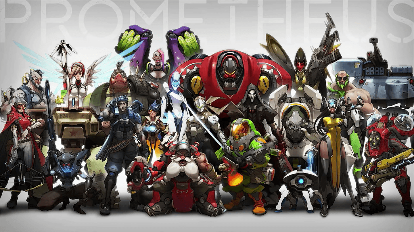 Koncept na Overwatch, v té době zvaný Prometheus