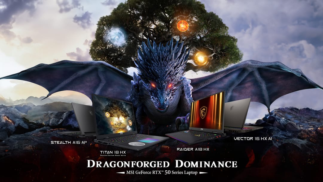 MSI spouští pre-order notebooků s grafikami RTX 5090
