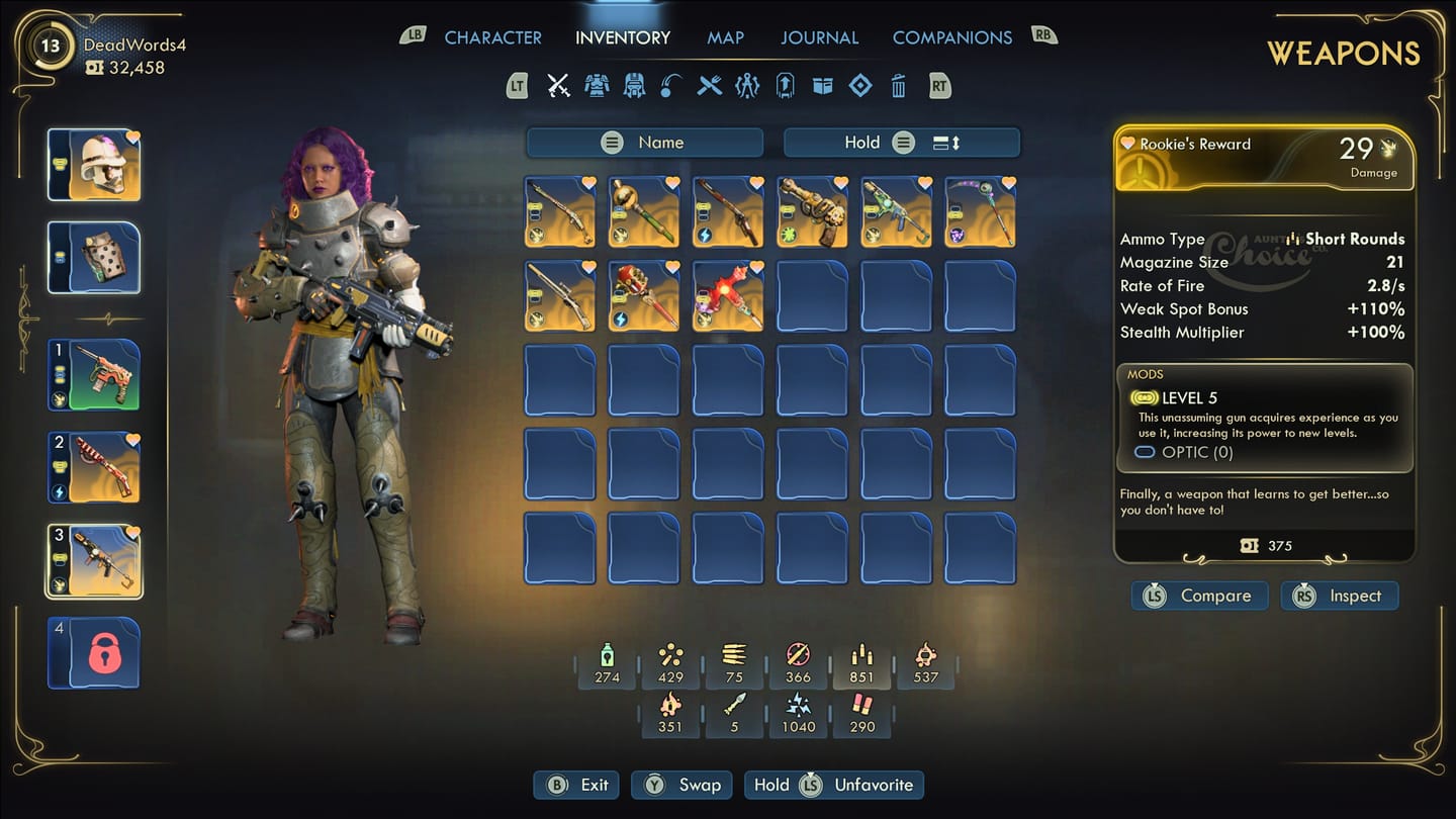 The outer worlds 2 zbraně