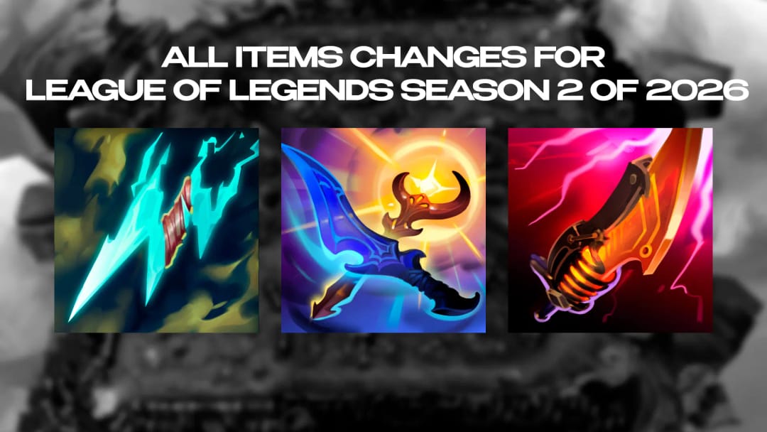 Všechny změny itemů v LoL Season 2 2026